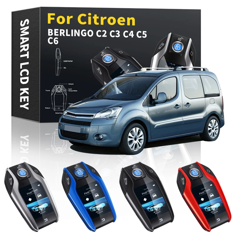 For Citroen BERLINGO C2 C3 C4 C5 C6 2001 2002 2003 2004 2006-2020 Modified Car Smart LCD Key Remote smart key Car Accessories
For Citroen BERLINGO C2 C3 C4 C5 C6 2001 2002 2003 2004 2006-2020 Modified Car Smart LCD Key Remote smart key Car Accessories