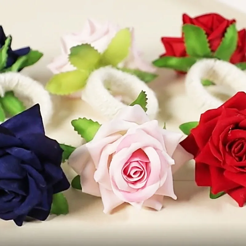 6Pcs Handmade Flower Napkin Rings Faux Pink Rose Napkin Ring Serviette Buckles Holder For Table Wedding Decoration
6Pcs Handmade Flower Napkin Rings Faux Pink Rose Napkin Ring Serviette Buckles Holder For Table Wedding Decoration