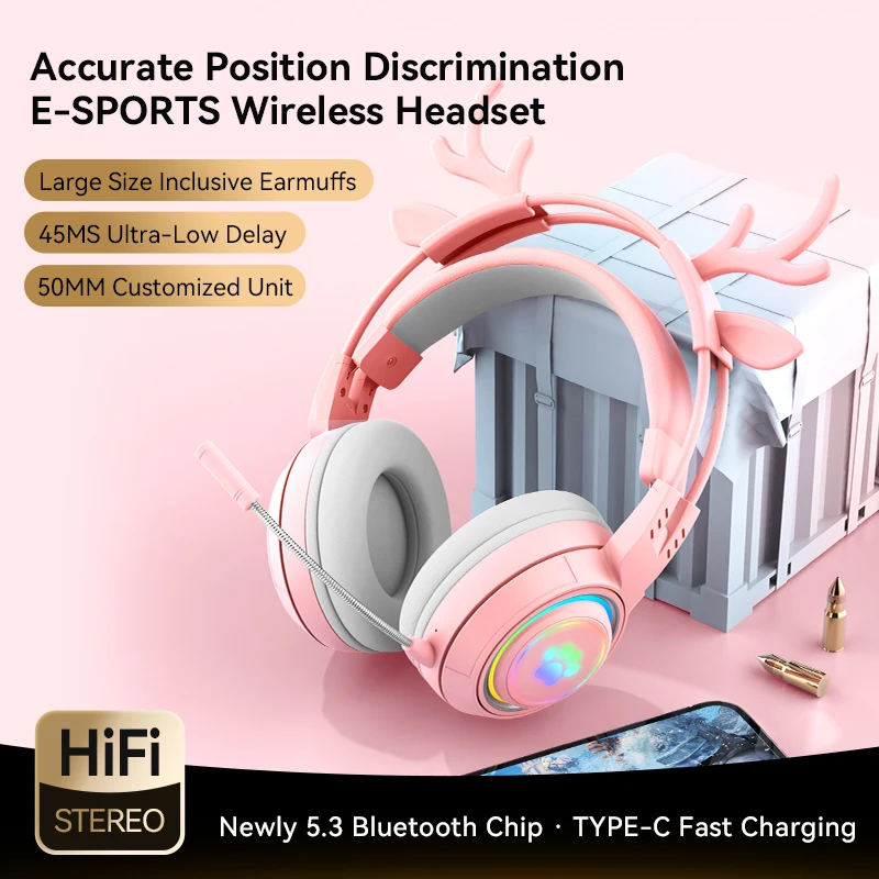 Gaming Earphone With Microphone 5.3 Wireless Headphones Low Latency Dual Mode For Iphone Xiaomi Huawei Samsung
Gaming Earphone With Microphone 5.3 Wireless Headphones Low Latency Dual Mode For Iphone Xiaomi Huawei Samsung