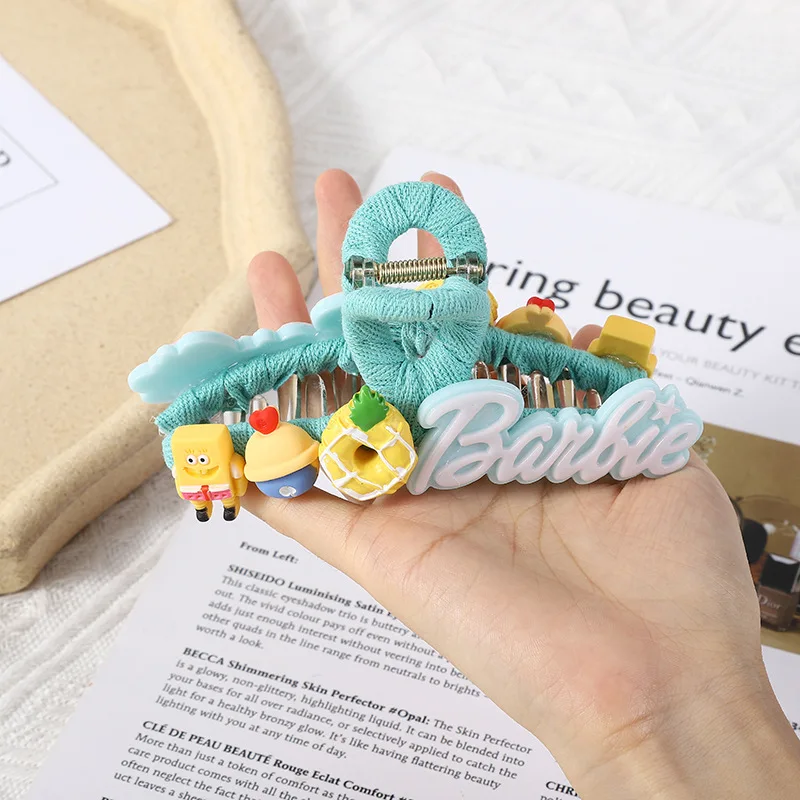 

Trend PC Hair Clip SpongeBob SquarePants Hair Holder Accessories Shark Hair Claw Clip Hair Accessories for Gifts Gift Wholesale