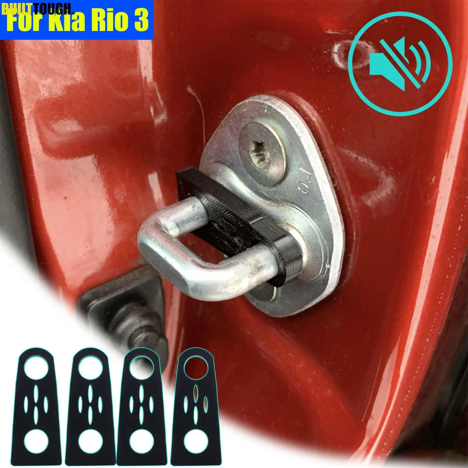 Звукоизоляционный демпфер замка двери автомобиля для Kia Rio 3 2011-2017, погремушки, тихий шум, глухие звукоизоляционное уплотнение 
Звукоизоляционный демпфер замка двери автомобиля для Kia Rio 3 2011-2017, погремушки, тихий шум, глухие звукоизоляционное уплотнение