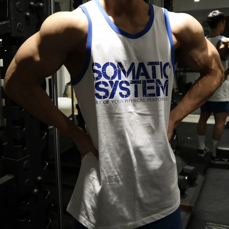 Summer New Cotton Wide Shoulder Men's Vest Gym Muscle Fitness Men's Sportswear Fashion Print Bodybuilding Men's
Summer New Cotton Wide Shoulder Men's Vest Gym Muscle Fitness Men's Sportswear Fashion Print Bodybuilding Men's