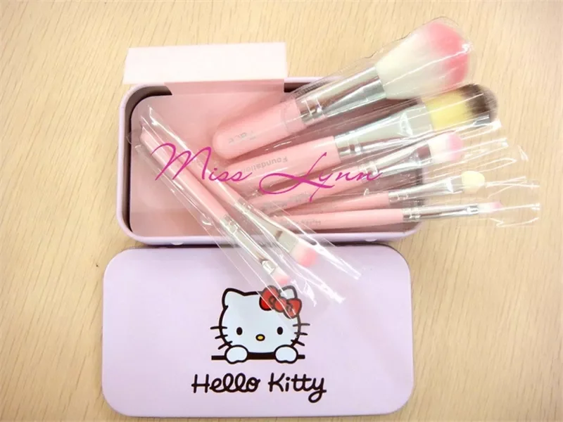 7 PCS/Set Cosmetic Beauty Makeup Tools Cute Pink/Black Kits Goat Hair Brush Wood Handle Professional Makeup Brush Set Maquiagem
7 PCS/Set Cosmetic Beauty Makeup Tools Cute Pink/Black Kits Goat Hair Brush Wood Handle Professional Makeup Brush Set Maquiagem