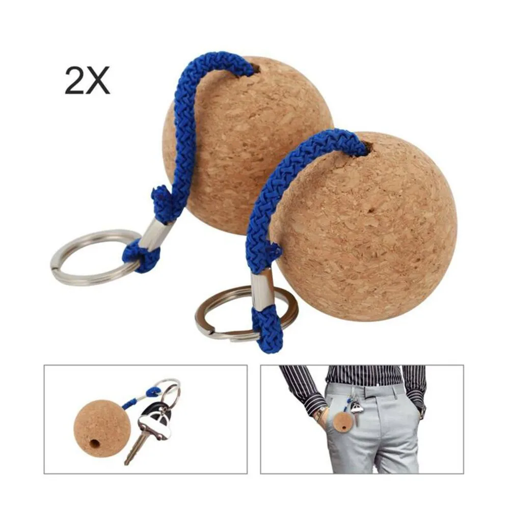 2pcs 50mm Floating Cork Ball Key Ring Sailing Boats Float Buoyant Rope Ultra Light Wooden Keychain Keyring Kayaks Accessories
2pcs 50mm Floating Cork Ball Key Ring Sailing Boats Float Buoyant Rope Ultra Light Wooden Keychain Keyring Kayaks Accessories