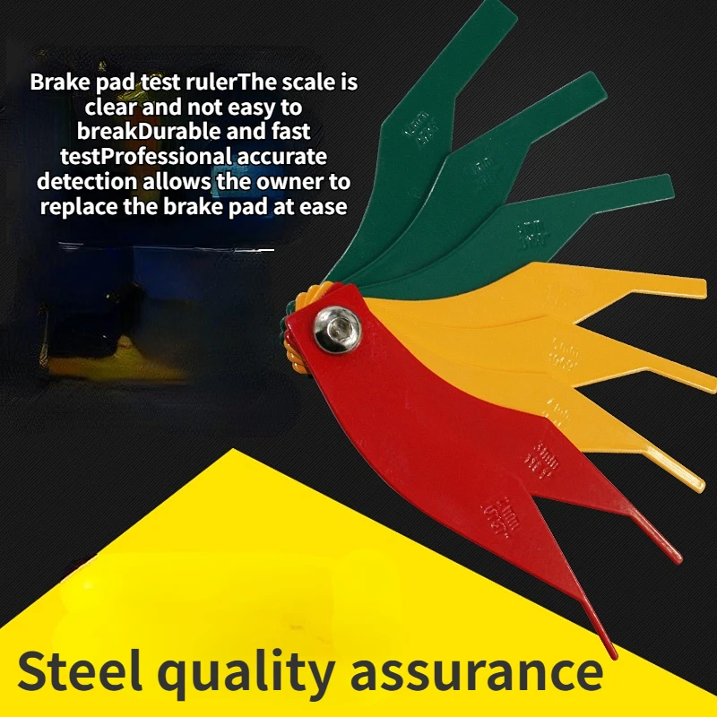 Automobile Brake Pad Scale Thickness Gauge Gauge Wear Degree Brake Ruler Friction Sheet Metal Auto Repair Tool
Automobile Brake Pad Scale Thickness Gauge Gauge Wear Degree Brake Ruler Friction Sheet Metal Auto Repair Tool