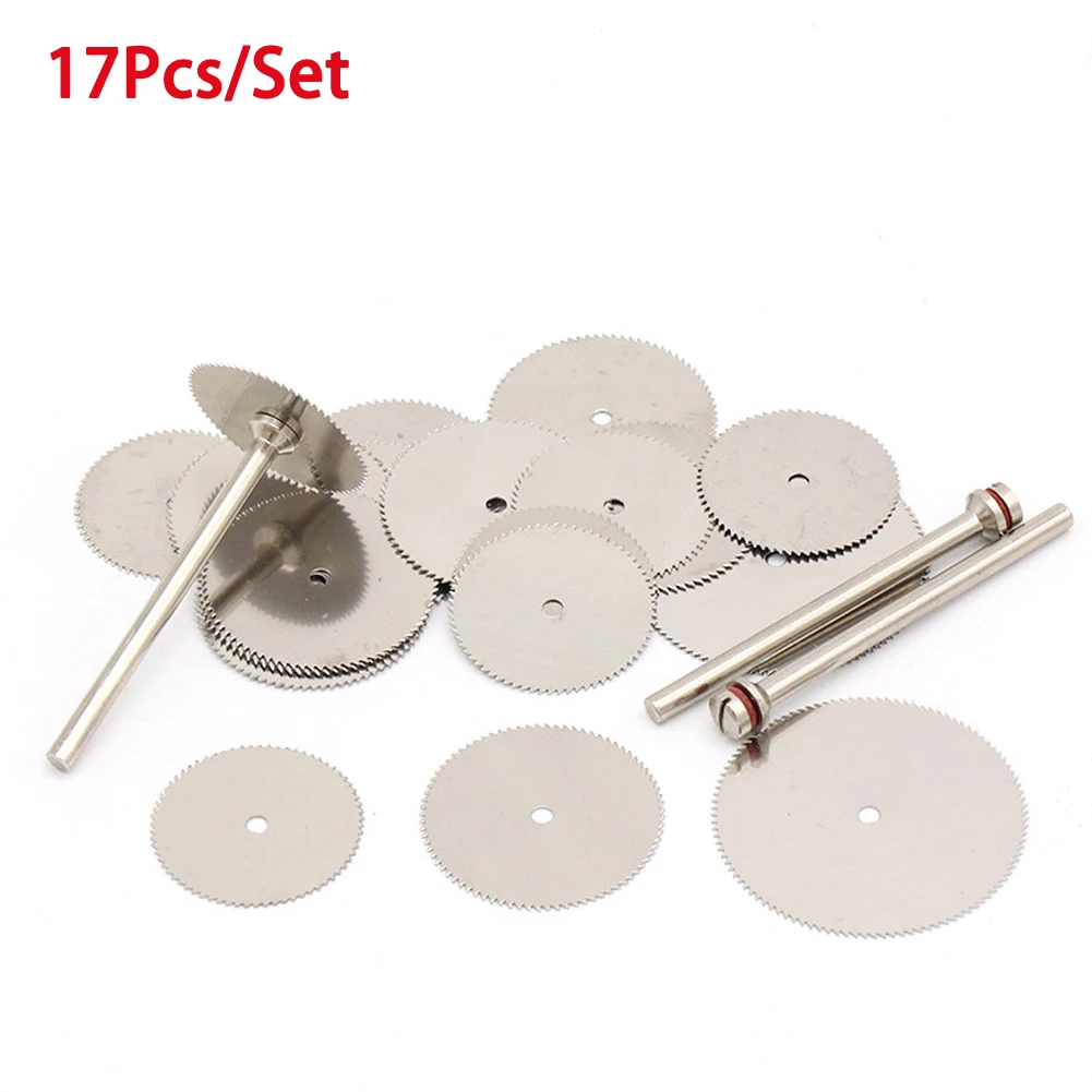 

Connecting Rod Saw Blades 17Pcs Set 22/25/32mm Electric Grinding Part For Cutting Plastic Wood HSS Cutting Discs