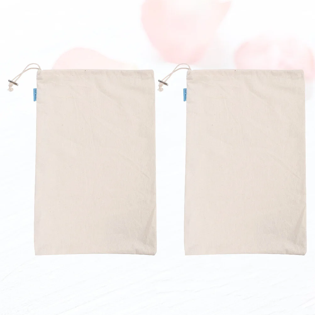 2 Pcs The Fabric Eco-friendly Drawstring Muslin Sack Storage Bag Cotton Bags Pouch Flour Daily Use Shopping
2 Pcs The Fabric Eco-friendly Drawstring Muslin Sack Storage Bag Cotton Bags Pouch Flour Daily Use Shopping