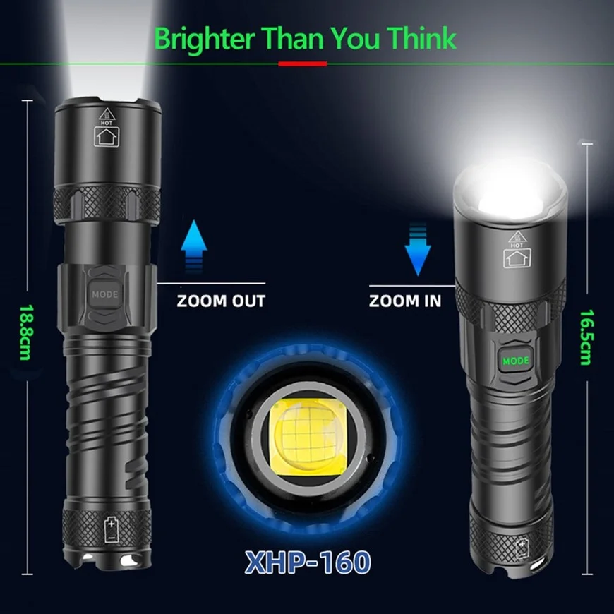 Power Rechargeable Flashlights Very Powerful Hand Scout 10000000 Lamps LED Torch Light Flashlight Camping 18650 Tactical Lantern
Power Rechargeable Flashlights Very Powerful Hand Scout 10000000 Lamps LED Torch Light Flashlight Camping 18650 Tactical Lantern