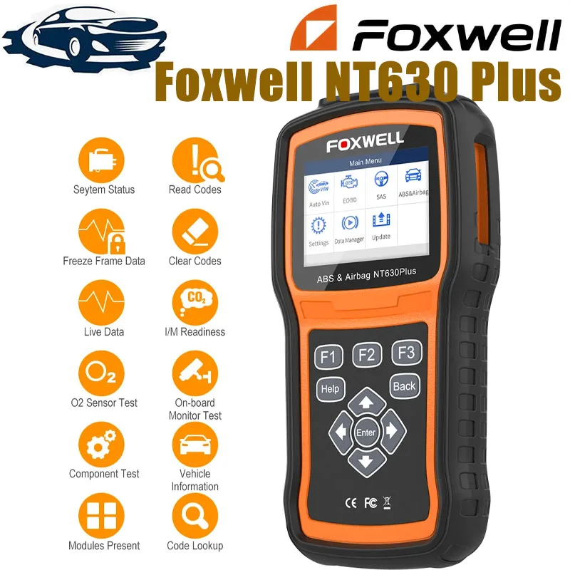 Foxwell NT630 Plus OBD2 Scanner Diagnostic Tool Engine ABS Airbag SAS Calibration Bidirectional Control/Active Test Code Reader
Foxwell NT630 Plus OBD2 Scanner Diagnostic Tool Engine ABS Airbag SAS Calibration Bidirectional Control/Active Test Code Reader