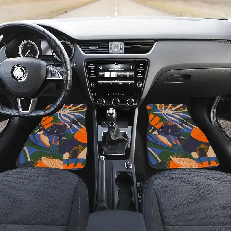 Colorful Orange Purple Blue Floral Abstract Art Car Floor Mats Set, Front and Back Floor Mats for Car, Car Accessories
Colorful Orange Purple Blue Floral Abstract Art Car Floor Mats Set, Front and Back Floor Mats for Car, Car Accessories