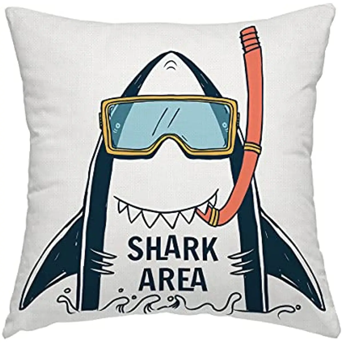 Shark Area Throw Pillow Cover Cartoon Funny Ocean Animal Fish Mediterranean Style Decorative Pillow Case Home Decor18x18Inches
Shark Area Throw Pillow Cover Cartoon Funny Ocean Animal Fish Mediterranean Style Decorative Pillow Case Home Decor18x18Inches
