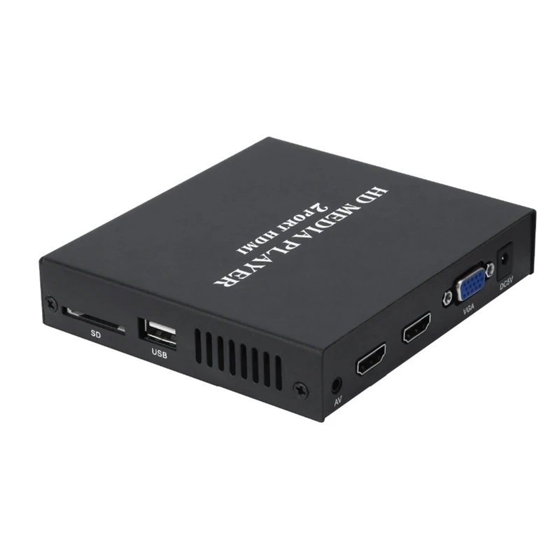 Full HD 1080P Media Player Center MultiMedia Video Player Media Box with HDMI-Compatible VGA AV USB SD/MMC Mkv H.264
Full HD 1080P Media Player Center MultiMedia Video Player Media Box with HDMI-Compatible VGA AV USB SD/MMC Mkv H.264