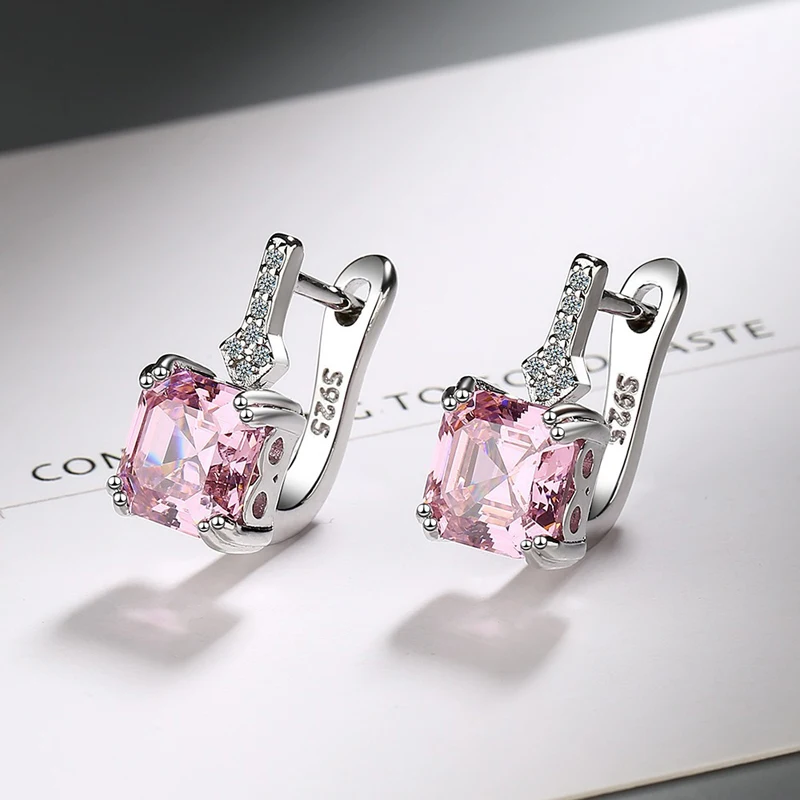 KOFSAC Shining Zircon Square Geometric Hoop Earrings For Women Occident Fashion 925 Silver Jewelry Multi-colour Crystal Earring
KOFSAC Shining Zircon Square Geometric Hoop Earrings For Women Occident Fashion 925 Silver Jewelry Multi-colour Crystal Earring