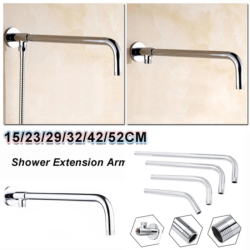 Shower Head Extender Stainless Steel Shower Arm Extension Wall Mounted Tube Rainfall Shower Head Arm Bathroom Accessories
Shower Head Extender Stainless Steel Shower Arm Extension Wall Mounted Tube Rainfall Shower Head Arm Bathroom Accessories