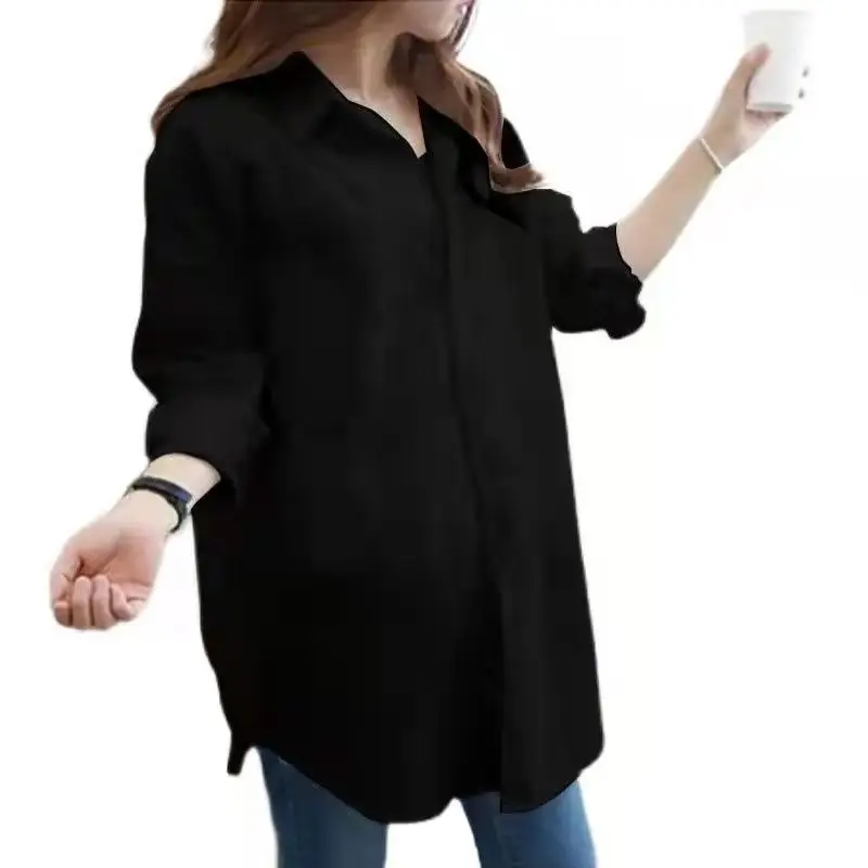Elegant Blouse Ladies Long-sleeve With Collar,loose-fitting Casual Shirt With Lapel Women,spring,work Fashion Jacket Large Size
Elegant Blouse Ladies Long-sleeve With Collar,loose-fitting Casual Shirt With Lapel Women,spring,work Fashion Jacket Large Size