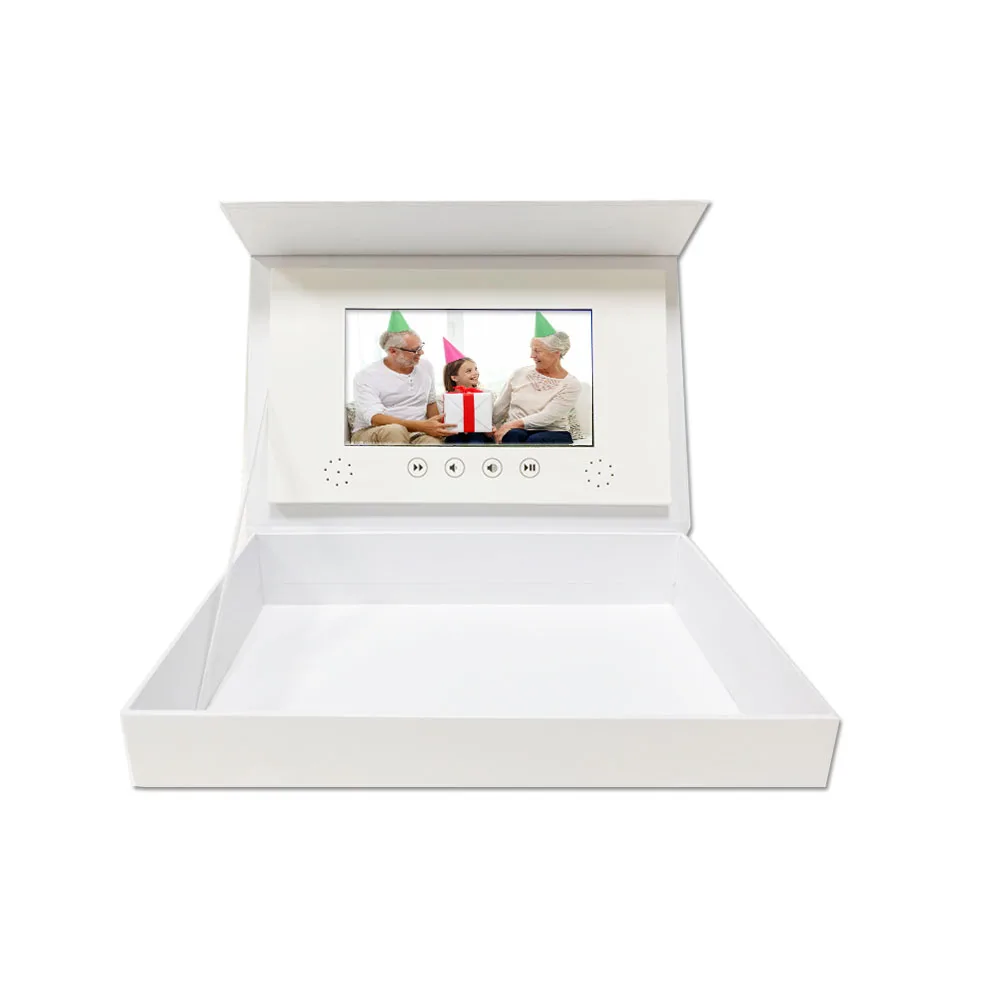 Chinese Custom High Quality 7 Inch Screen Video Paper Advertising Box Gift-giving
Chinese Custom High Quality 7 Inch Screen Video Paper Advertising Box Gift-giving