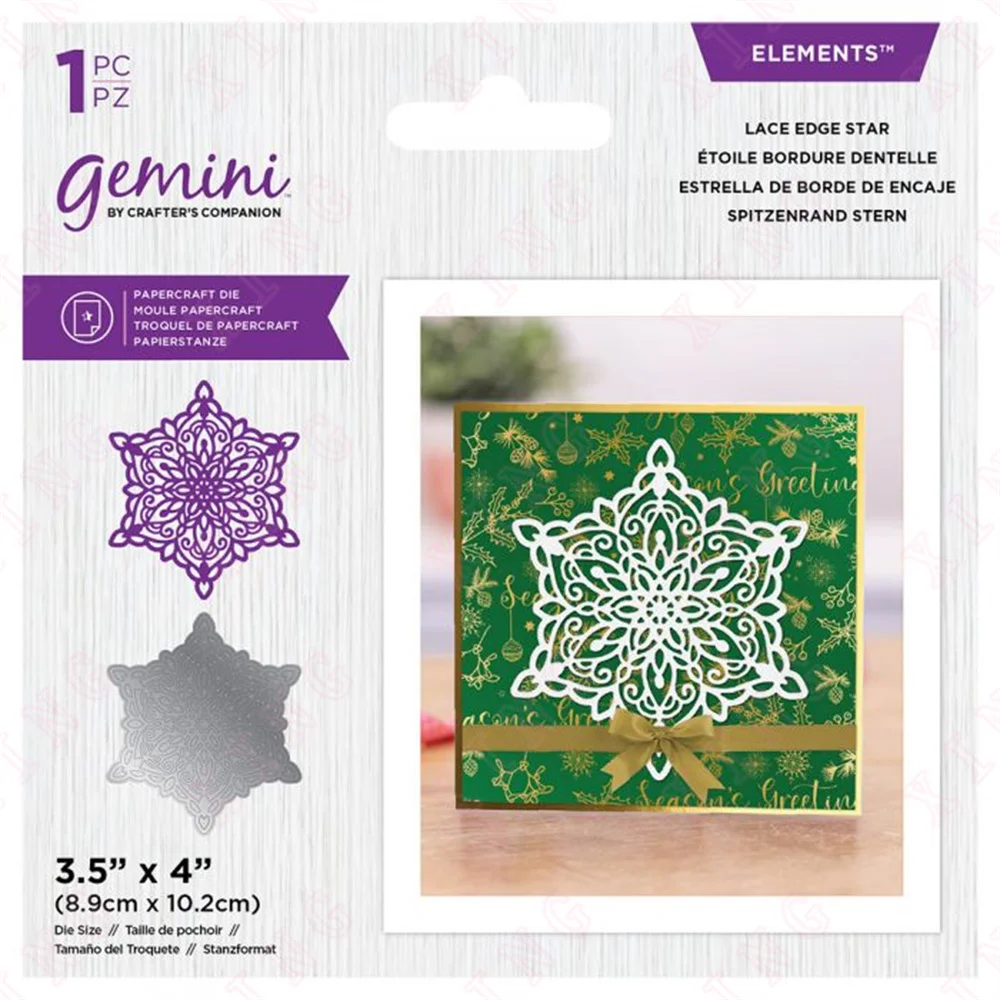 Festival Lace Edge Star Metal Cutting Dies Diy Gift Card Handmade Craft Blade Punch Decoration Molds Embossing Reusable Template
Festival Lace Edge Star Metal Cutting Dies Diy Gift Card Handmade Craft Blade Punch Decoration Molds Embossing Reusable Template