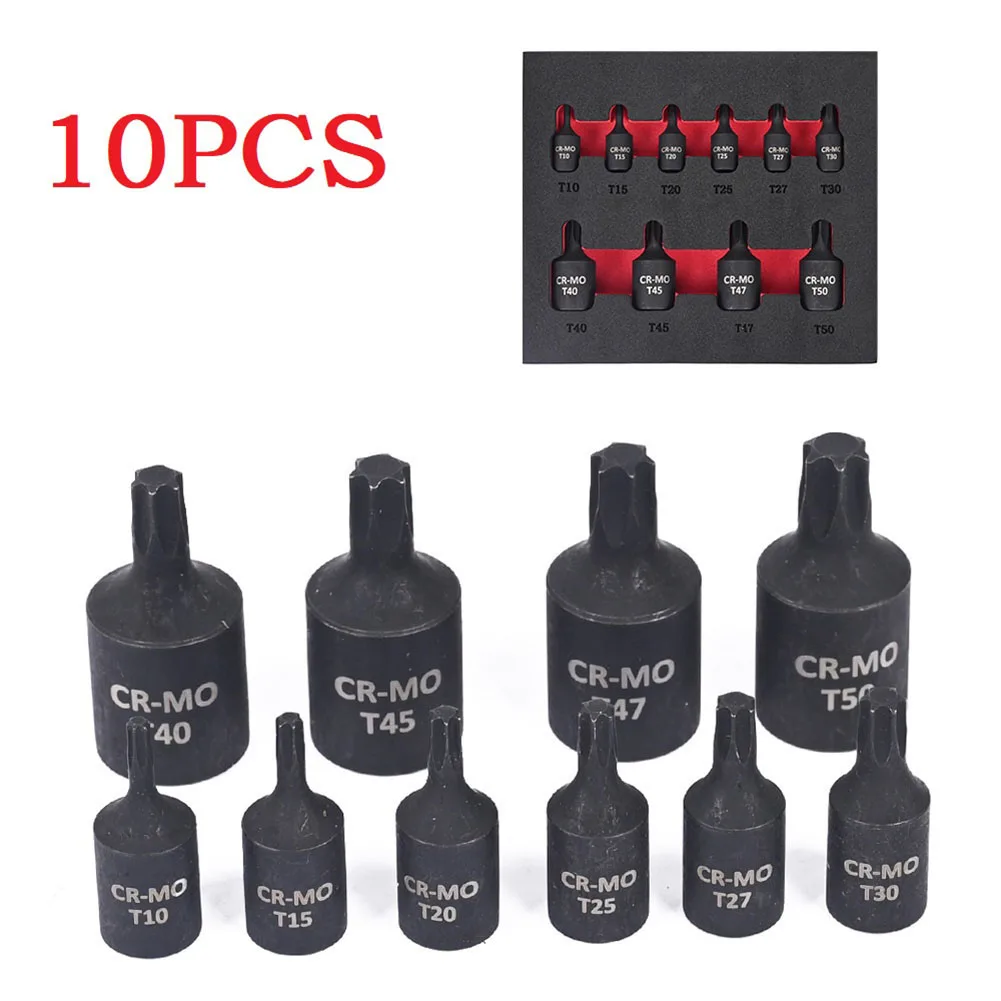 Black For Factory Torx Bit Socket Hex Screwdriver Bit T10-T50 Torx Bit Socket 1/4 3/8 Inch Chrome Vanadium Steel
Black For Factory Torx Bit Socket Hex Screwdriver Bit T10-T50 Torx Bit Socket 1/4 3/8 Inch Chrome Vanadium Steel