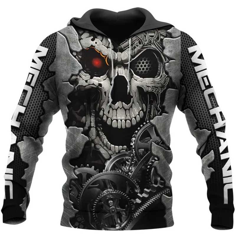 Fashion Mechanic Metal Skull 3D Printing Hoodie Unisex Zipper Pullover Street Autumn Winter Long Sleeve Sweatshirt
Fashion Mechanic Metal Skull 3D Printing Hoodie Unisex Zipper Pullover Street Autumn Winter Long Sleeve Sweatshirt