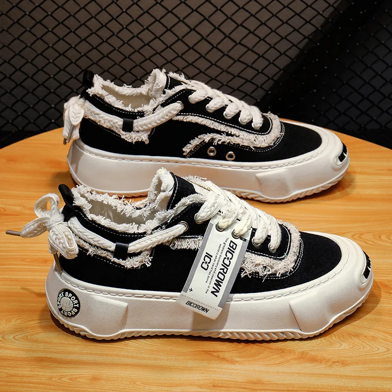 Bread shoes, men's spring and autumn new fashion shoes, men's beggar design, canvas shoes, elevated sports and leisure shoes
Bread shoes, men's spring and autumn new fashion shoes, men's beggar design, canvas shoes, elevated sports and leisure shoes