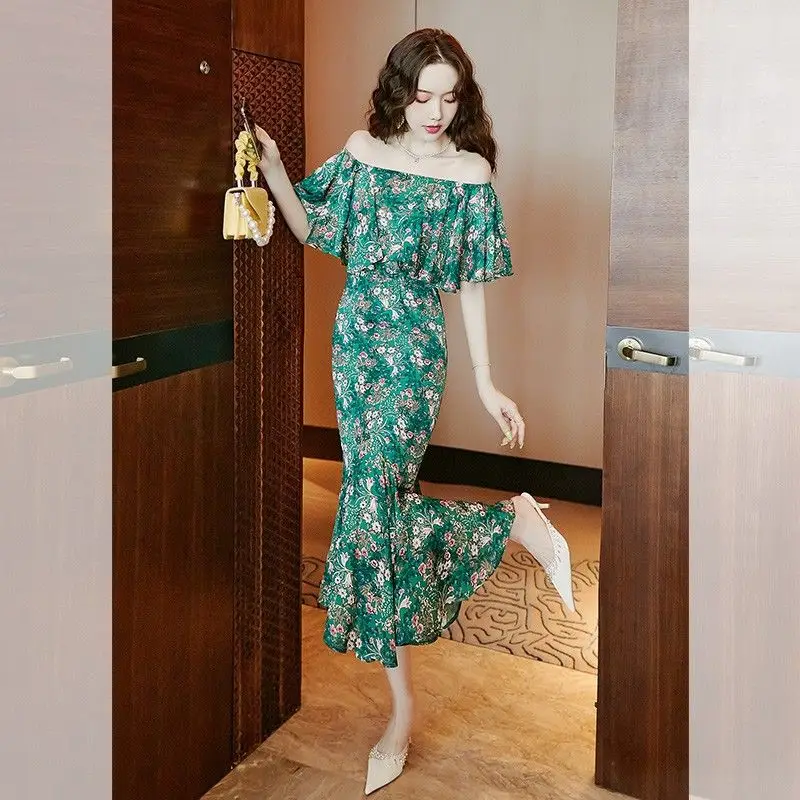 2023 New Summer Dress Sexy Chiffon Green Mermaid Women Dresses for Holiday
2023 New Summer Dress Sexy Chiffon Green Mermaid Women Dresses for Holiday