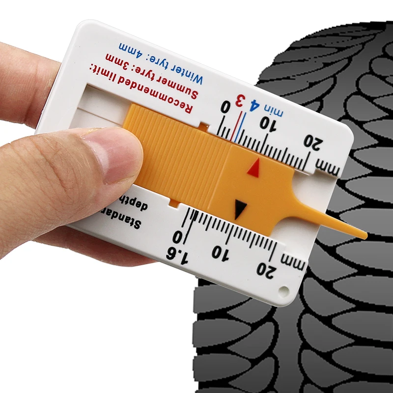 

Measure Tool Measrement Supplies Car Wheel Tire depth gauge 0-20mm Tyre Tread Depthometer Motorcycle Trailer Van Repair Tool