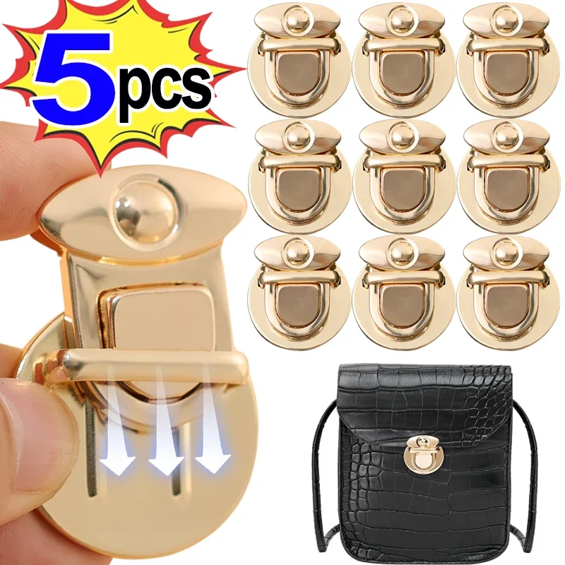 

1/5pcs Metal Locks Bag Clasp Catch Buckles for Handbags Purse Totes Closures Snap Clasps DIY Craft Hardware Case Bag Accessories