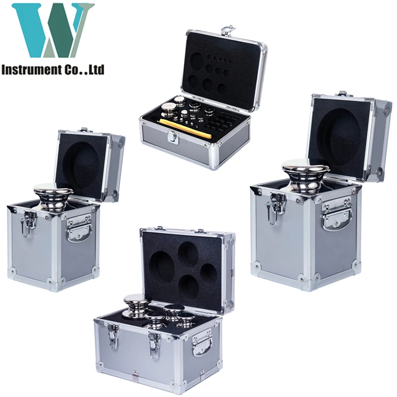 1MG-25KG Density 7.98g/cm3 F1 Non-Magnetic E1 E2 F2 Class Stainless Steel OIML Test Weights Set For Weighing Scales Calibration