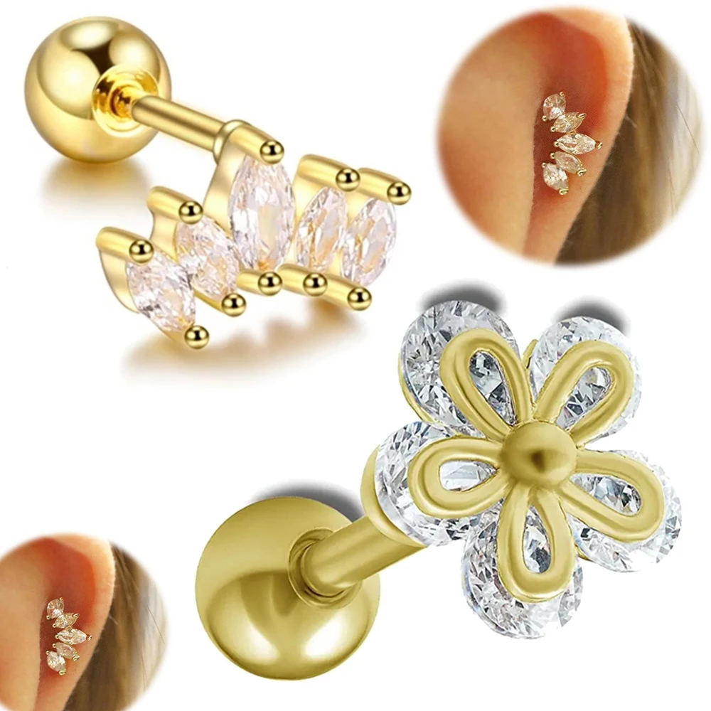 Ladies Fashion Stainless Steel Inlaid Marquise Zirconia Stud Earrings Flower Shape Fashion Jewelry Not Allergy Not Fading
Ladies Fashion Stainless Steel Inlaid Marquise Zirconia Stud Earrings Flower Shape Fashion Jewelry Not Allergy Not Fading