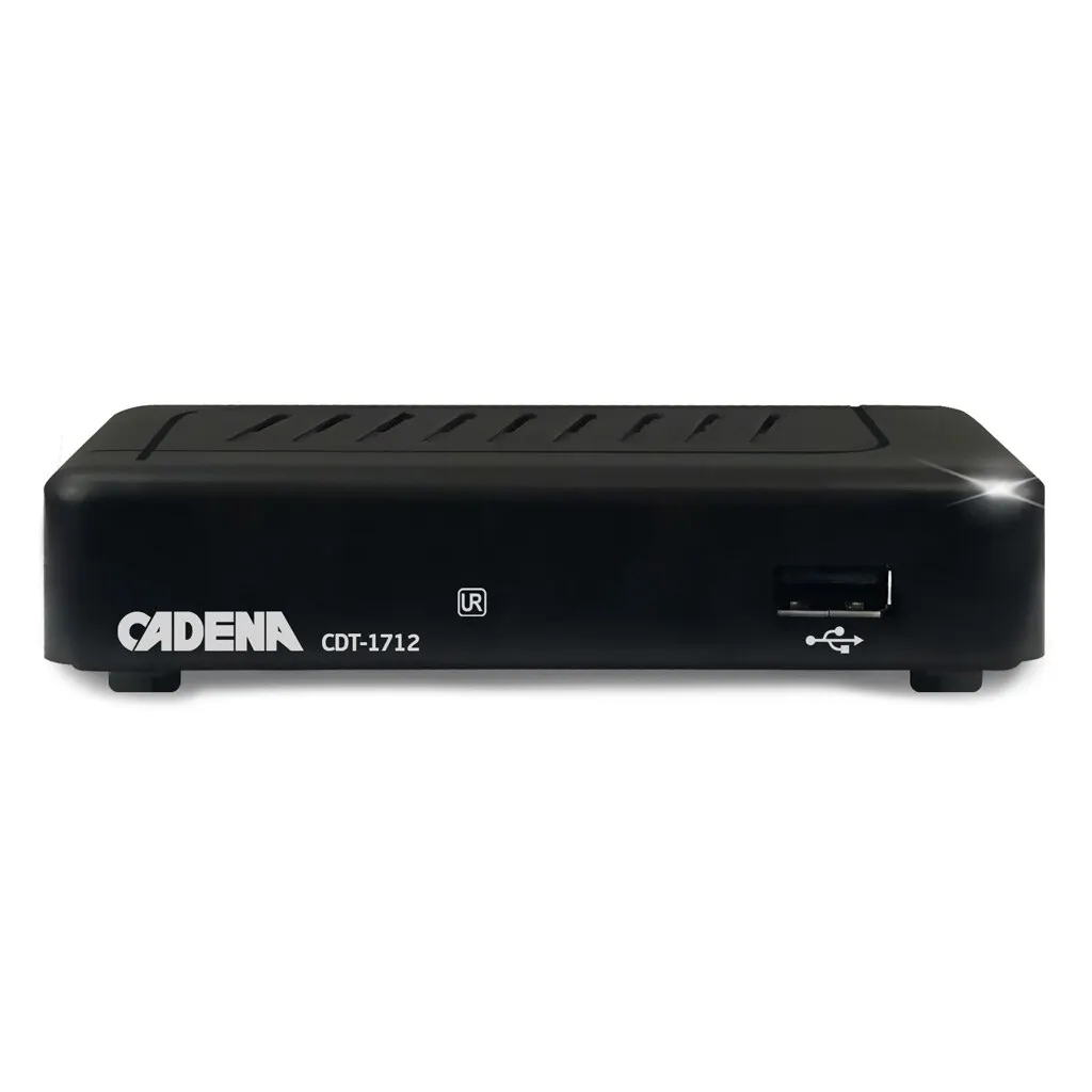 DVB-T2 цифровая ТВ приставка Cadena CDT-1712 ресивер тюнер 20 каналов |