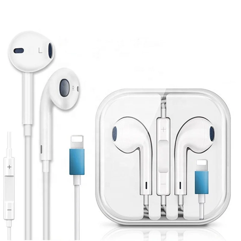 for iPhone bluetooth Earphone Headphone Mic Earbuds Headset Noise Isolating In Ear Wired Lightning Earphone for iPhone 7 X 11 12
for iPhone bluetooth Earphone Headphone Mic Earbuds Headset Noise Isolating In Ear Wired Lightning Earphone for iPhone 7 X 11 12