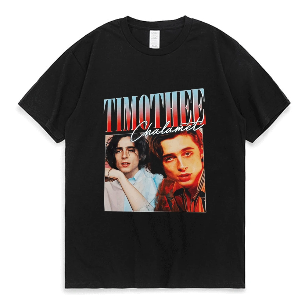 Timothee Chalamet Print T Shirt Mens Womens Clothing Street Hip Hop Short Sleeve T-Shirt Couple Fashion Oversized Tshirt Tops
Timothee Chalamet Print T Shirt Mens Womens Clothing Street Hip Hop Short Sleeve T-Shirt Couple Fashion Oversized Tshirt Tops