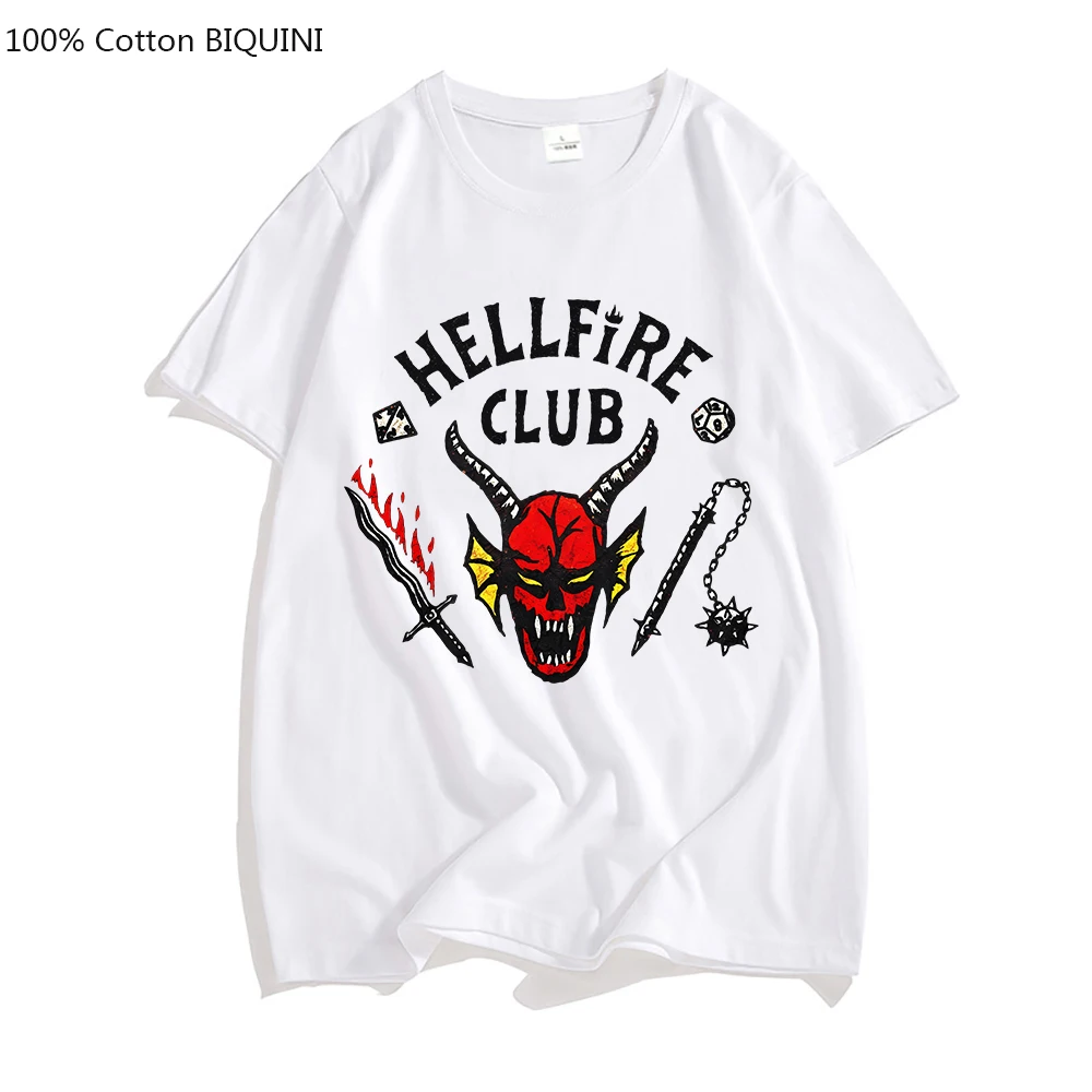 Stranger Things 4 Hellfire Club T Shirt Men/Women Aesthetic Graphic Tshirt Funny Casual Oversize Tee Shirts Clothes 100% Cotton
Stranger Things 4 Hellfire Club T Shirt Men/Women Aesthetic Graphic Tshirt Funny Casual Oversize Tee Shirts Clothes 100% Cotton