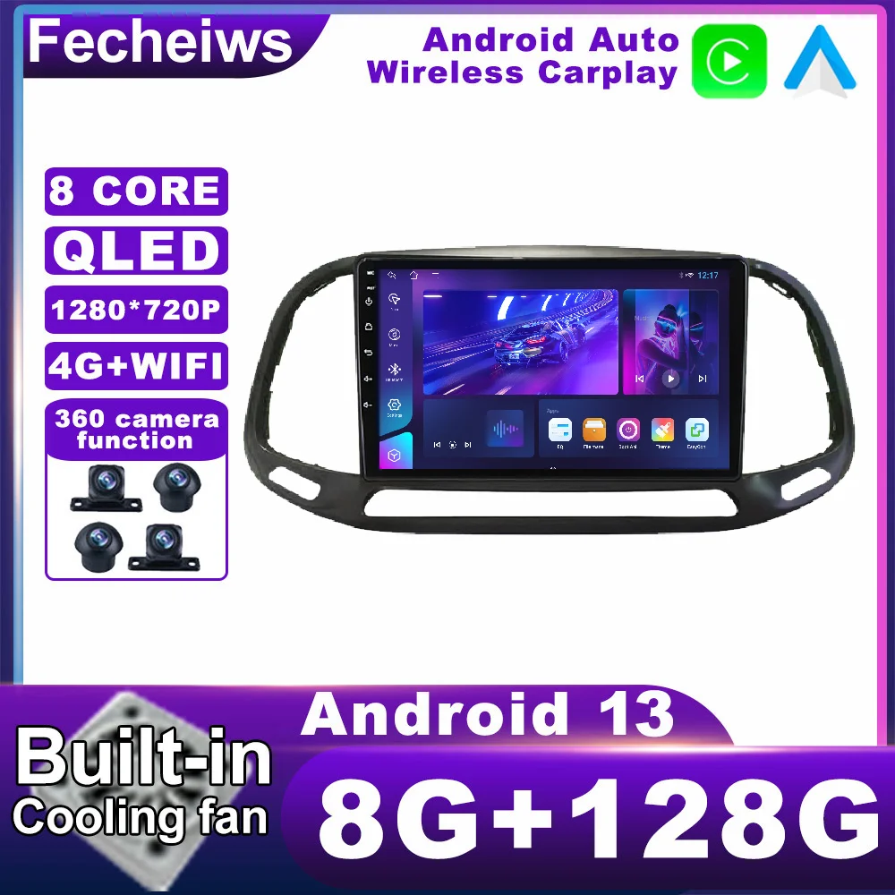 Android 13 для Fiat Doblo 2015 - 2019 автомобильное радио No 2din беспроводное Carplay Авто WIFI 4G LTE мультимедийная навигация GPS
Android 13 для Fiat Doblo 2015 - 2019 автомобильное радио No 2din беспроводное Carplay Авто WIFI 4G LTE мультимедийная навигация GPS