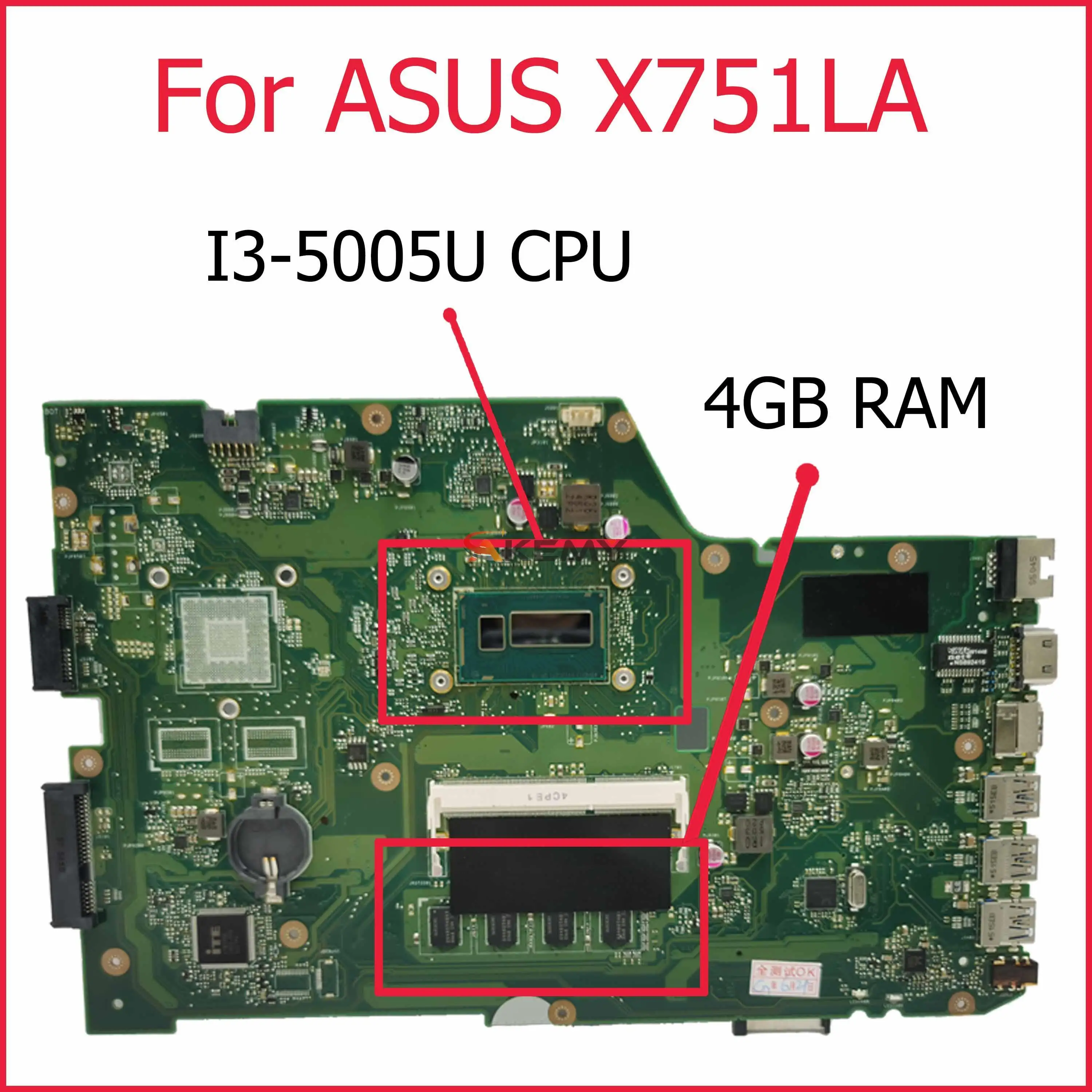 X751LA test original notebook motherboard for ASUS X751LD X751LA X751LAB X751L X751 laptop I3-5005U 4GB/RAM 100% working well
X751LA test original notebook motherboard for ASUS X751LD X751LA X751LAB X751L X751 laptop I3-5005U 4GB/RAM 100% working well