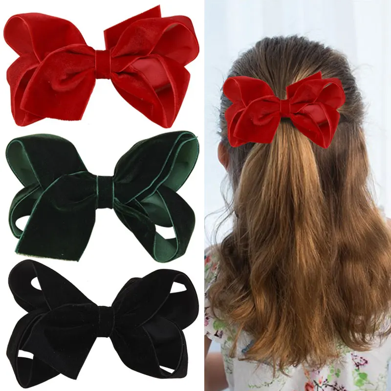 Elegant Velvet Hair Bow Clip Sweet Butterfly Barrettes Kids Hair Accessories Girls Hairpins Headdresses Women Headwear 
Elegant Velvet Hair Bow Clip Sweet Butterfly Barrettes Kids Hair Accessories Girls Hairpins Headdresses Women Headwear