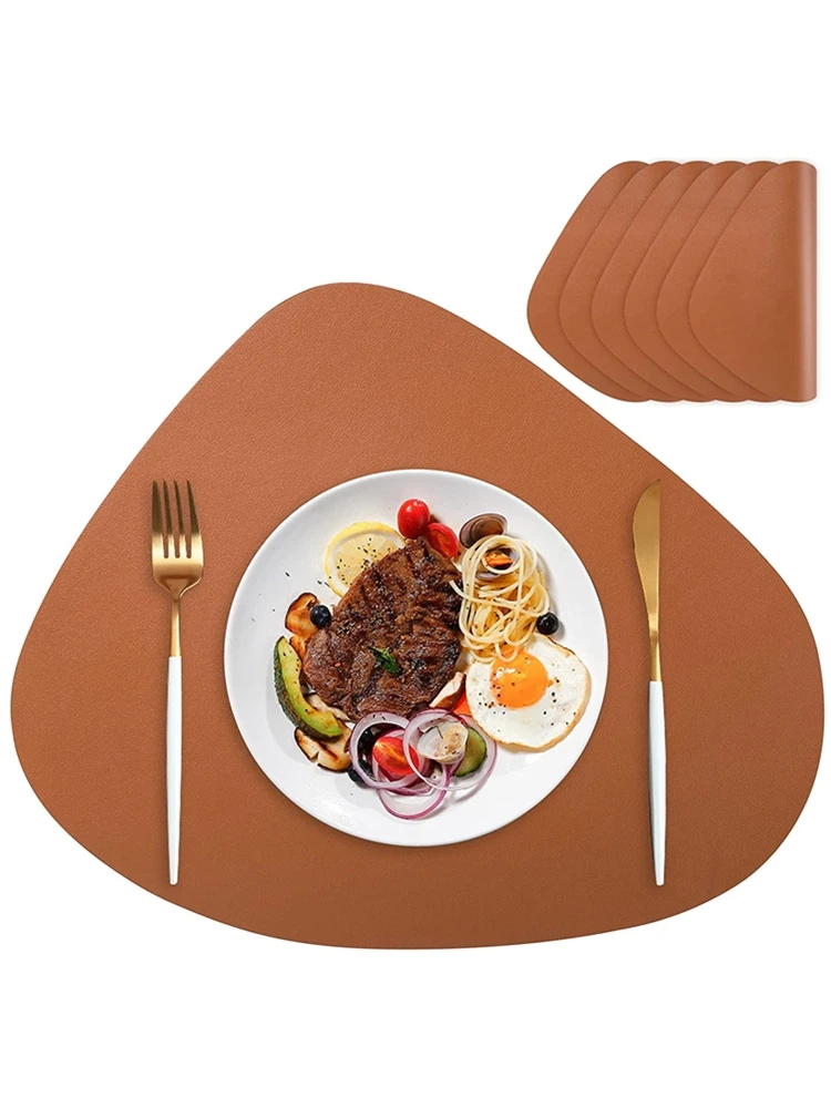 6Pcs Placemat PU Leather For Kitchen Waterproof Heat Resistant Washable Non-slip Table Dining Mat Coaster Tableware Accessories
6Pcs Placemat PU Leather For Kitchen Waterproof Heat Resistant Washable Non-slip Table Dining Mat Coaster Tableware Accessories