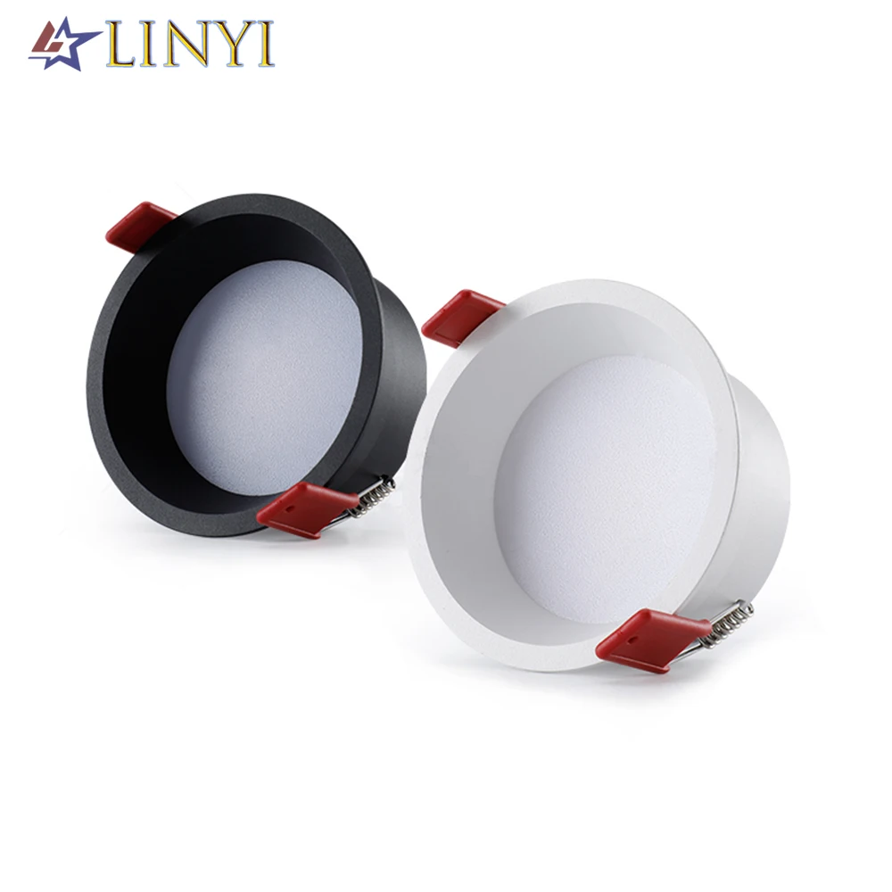 

Anti-Glare Dimmable Recessed Downlight 3W 5W 7W 9W 12W 15W 18W Round AC220V Indoor Background Aluminum LED Ceiling Spot Light