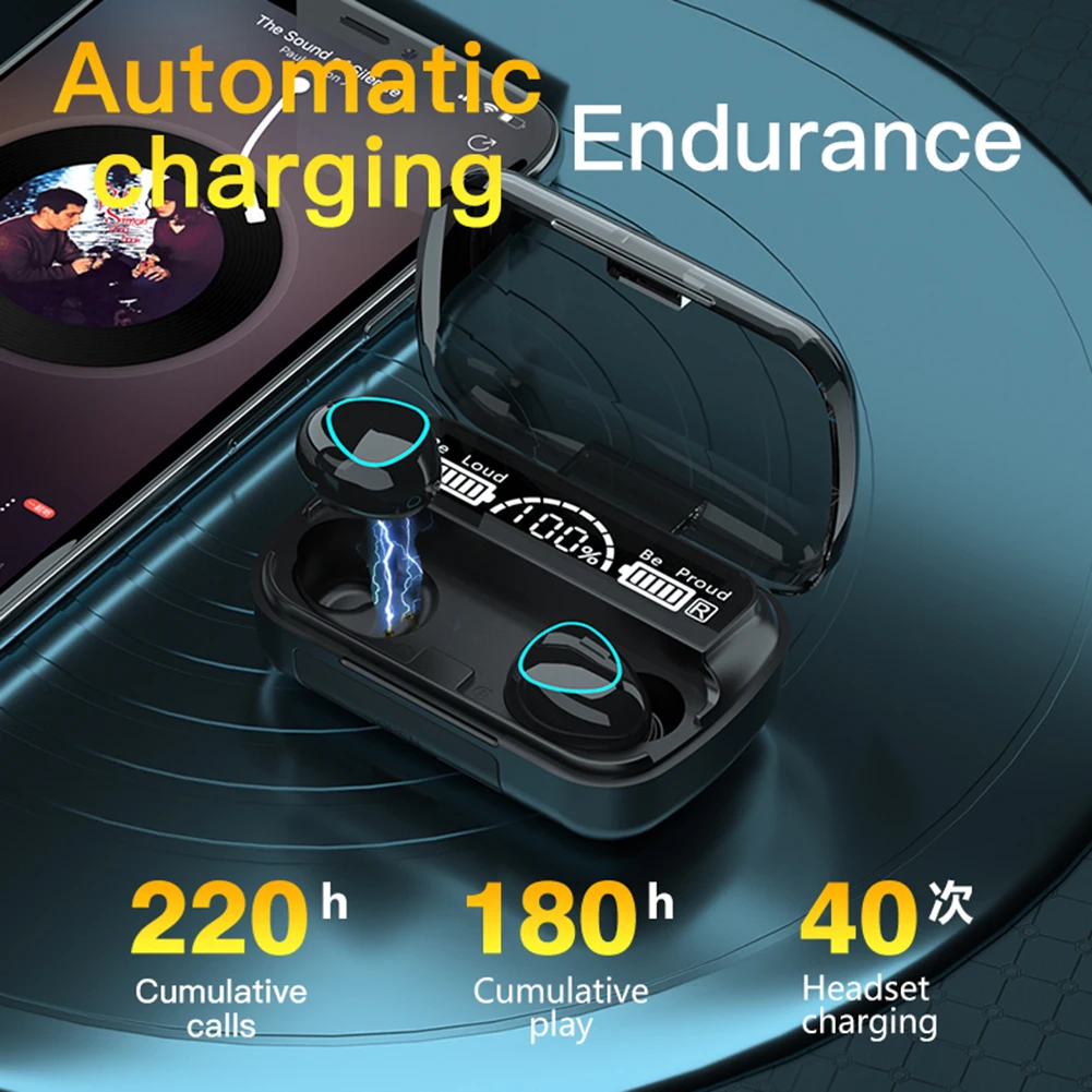 M10 Bluetooth-compatible 5.1 Headphone Sport Headset with Charging Box Earbuds TWS In Ear Headphones Headset with Charging Case
M10 Bluetooth-compatible 5.1 Headphone Sport Headset with Charging Box Earbuds TWS In Ear Headphones Headset with Charging Case