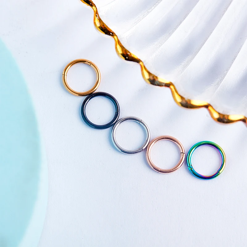 1PC Surgical Steel Small Nose Rings Titanium Coils Mixed Color Body Clips Hoop Cartilage Piercing Body Piercing Jewellery
1PC Surgical Steel Small Nose Rings Titanium Coils Mixed Color Body Clips Hoop Cartilage Piercing Body Piercing Jewellery