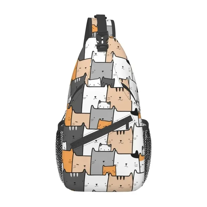 Personalized Cartoon Cat Pattern Sling Bags Men Fashion Cute Kitten Shoulder Chest Crossbody Backpack Cycling Camping Daypack
Personalized Cartoon Cat Pattern Sling Bags Men Fashion Cute Kitten Shoulder Chest Crossbody Backpack Cycling Camping Daypack