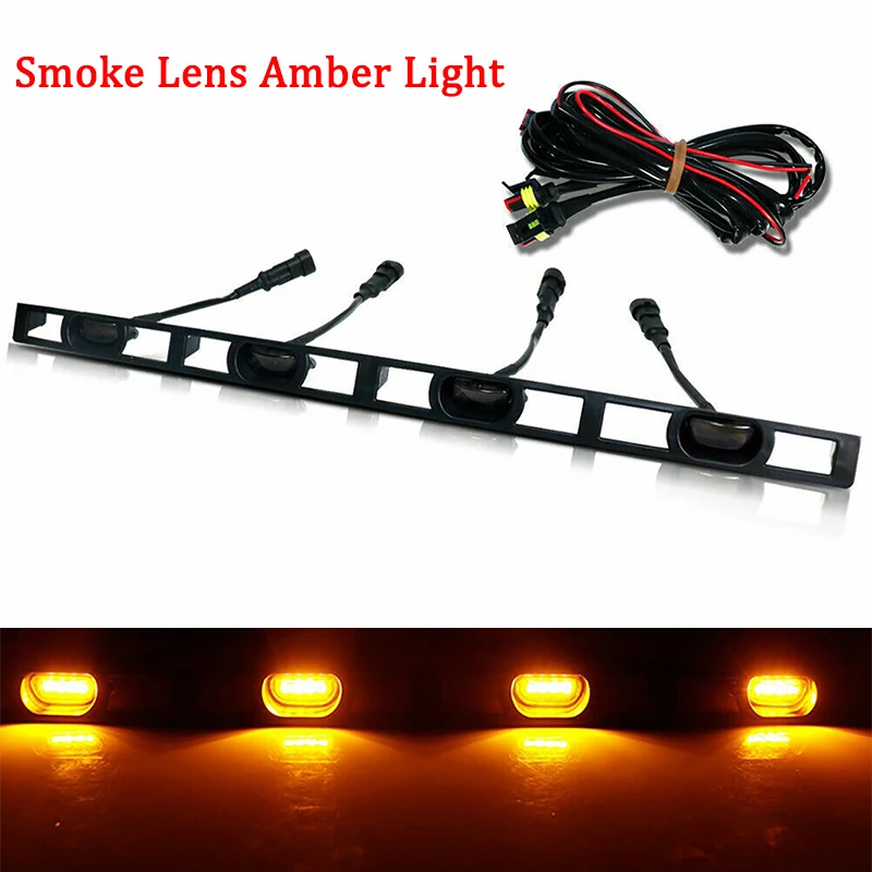 Автомобильные дымовые линзы Янтарный передний бампер капот решетка светодиодные фары для Toyota Tacoma TRD Pro 2012 2013 2014 2015 4 шт. передние гриль лампы
Автомобильные дымовые линзы Янтарный передний бампер капот решетка светодиодные фары для Toyota Tacoma TRD Pro 2012 2013 2014 2015 4 шт. передние гриль лампы