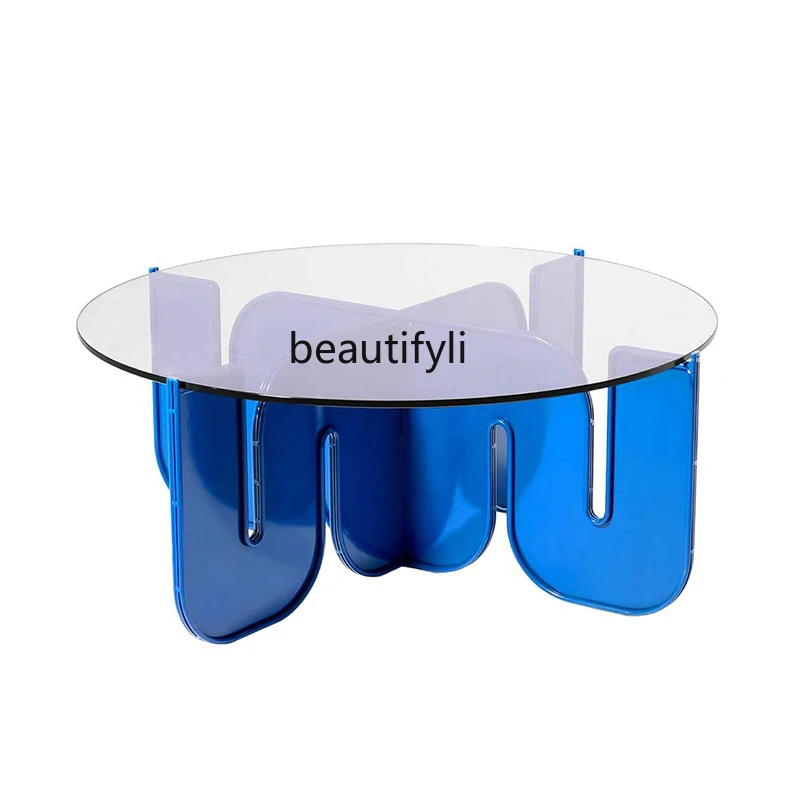 yj Modern Light Luxury Wave Acrylic Tea Table Simple Ins Household Living Room round Glass Coffee Table
yj Modern Light Luxury Wave Acrylic Tea Table Simple Ins Household Living Room round Glass Coffee Table