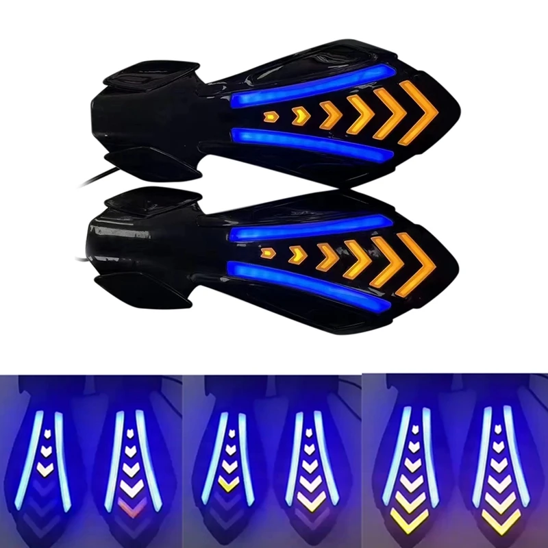 1Pair Universal Motorcycle Handlebar Hand Protector With Dynamic LED Turn Signal Light Handguards Handle Protection
1Pair Universal Motorcycle Handlebar Hand Protector With Dynamic LED Turn Signal Light Handguards Handle Protection