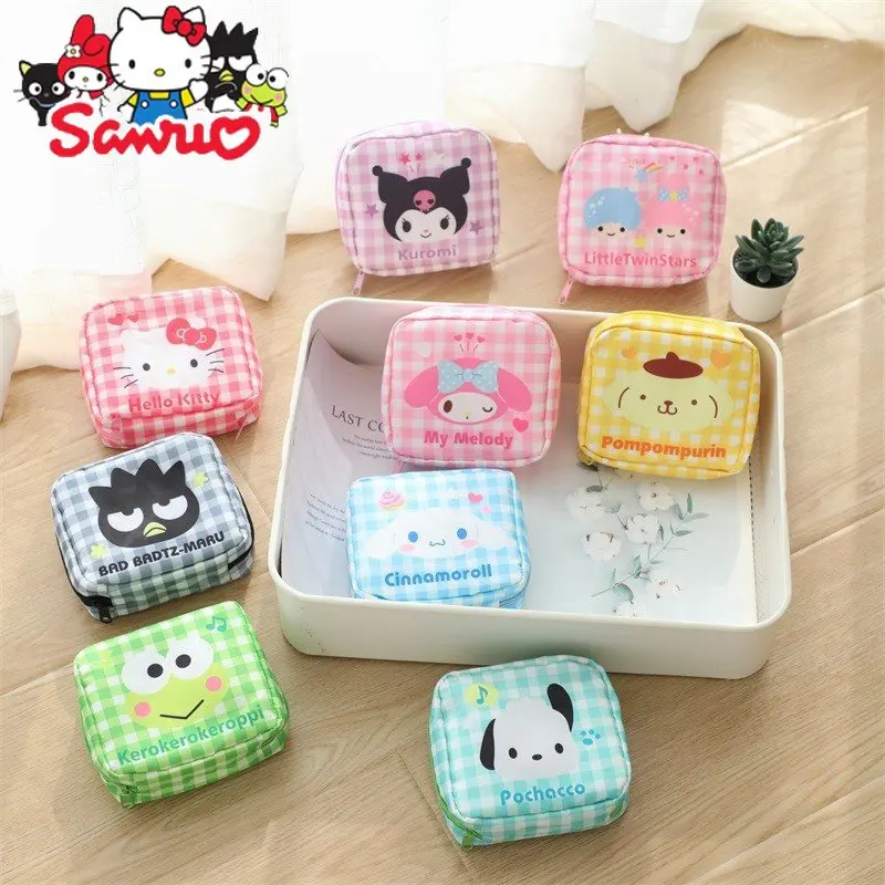 Sanrio Melody Kuromi Hello Kitty Cinnamoroll Pochacco Menstrual Bag Student Portable M-towel Storage Bag Sanitary Napkin Pouch 
Sanrio Melody Kuromi Hello Kitty Cinnamoroll Pochacco Menstrual Bag Student Portable M-towel Storage Bag Sanitary Napkin Pouch