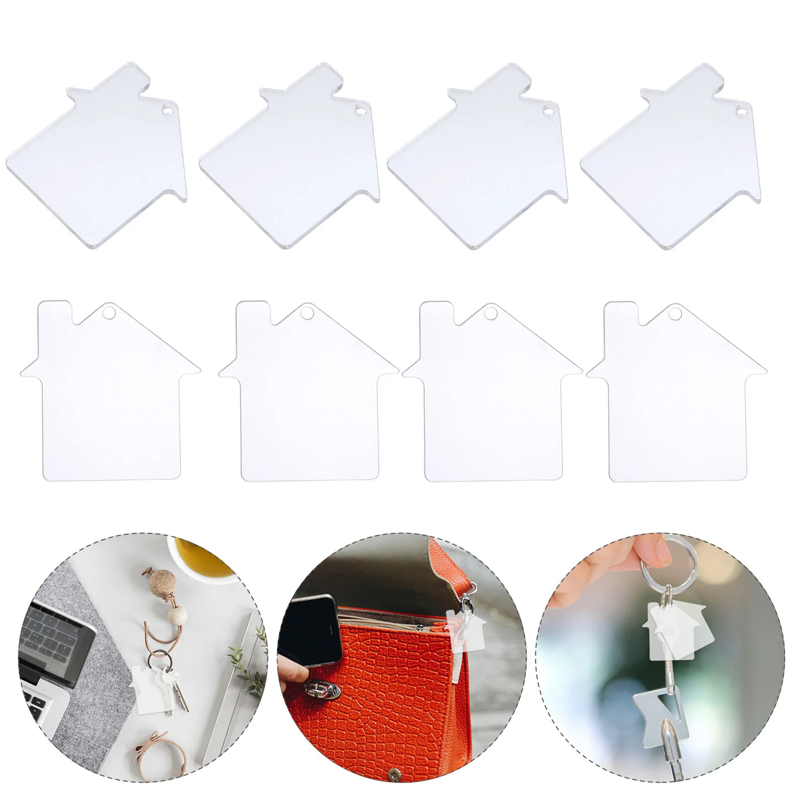 10 Pcs Key Pendant Accessories Keychains Crafts Sublimation Keyring Blanks Acrylic Ornaments 
10 Pcs Key Pendant Accessories Keychains Crafts Sublimation Keyring Blanks Acrylic Ornaments