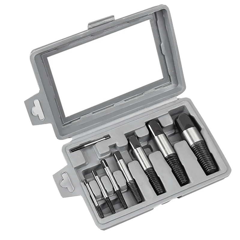 HLZS-8Pcs Screw Extractor Take Out Damaged Water Pipe Extractor Broken Bolt Screws Remover Woodworking Tools Drill Bits
HLZS-8Pcs Screw Extractor Take Out Damaged Water Pipe Extractor Broken Bolt Screws Remover Woodworking Tools Drill Bits