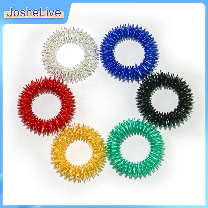Finger Sensory Ring Massager Spring Spiked Pressure Anxiety Relief Toy Finger Pressure Ring Six Colors Safe And Comfortable
Finger Sensory Ring Massager Spring Spiked Pressure Anxiety Relief Toy Finger Pressure Ring Six Colors Safe And Comfortable