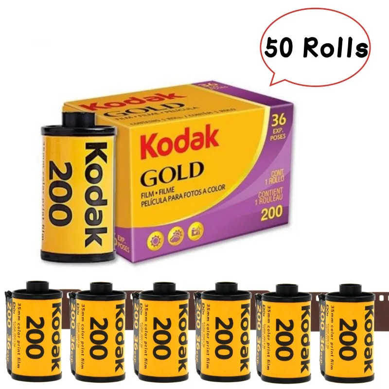 50 рулонов золотистой 200 цветной 35 мм пленки KODAK подходит для классической камеры M35 / M38 (36 экспозиций/рулон)
50 рулонов золотистой 200 цветной 35 мм пленки KODAK подходит для классической камеры M35 / M38 (36 экспозиций/рулон)