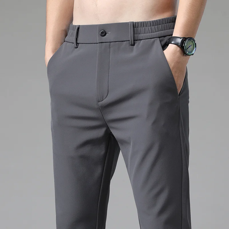 2023 Summer Casual Pants Men Thin Business Stretch Slim Elastic Waist Jogger Korean Classic Thin Black Gray Blue Trousers Male
2023 Summer Casual Pants Men Thin Business Stretch Slim Elastic Waist Jogger Korean Classic Thin Black Gray Blue Trousers Male